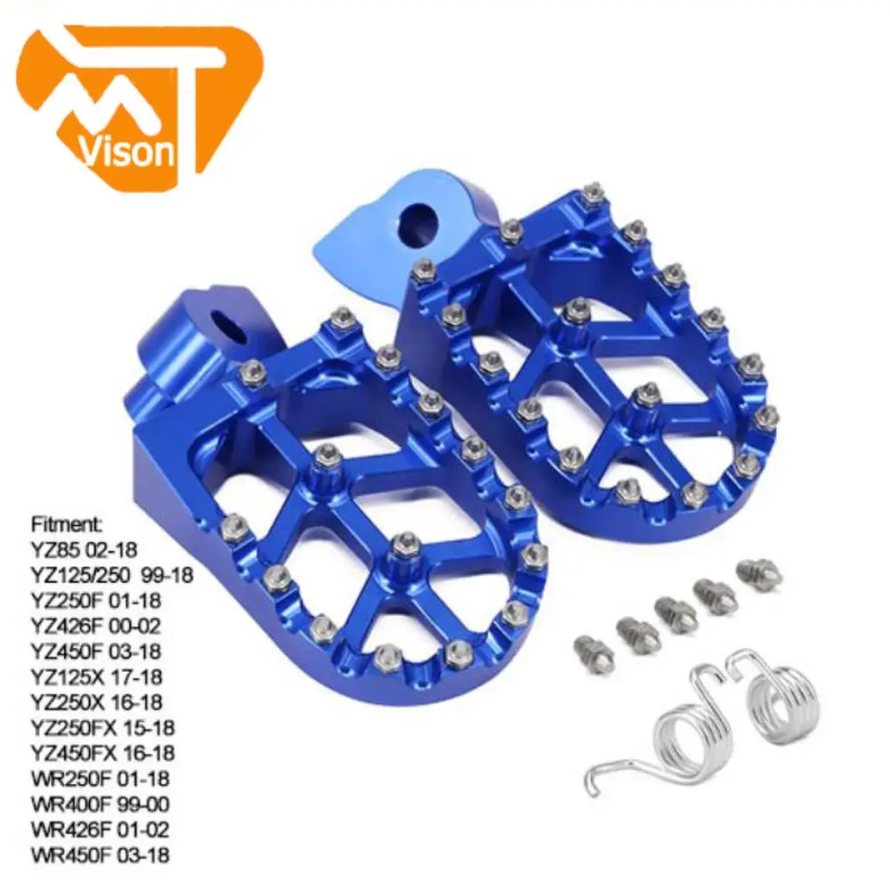 

Motorcycle CNC Foot Pegs Rests Footpegs Footrests For Yamaha YZ65 YZ85 YZ125 YZ250 YZ 65 85 125 250 250F 125X 450F WR 250F 450F