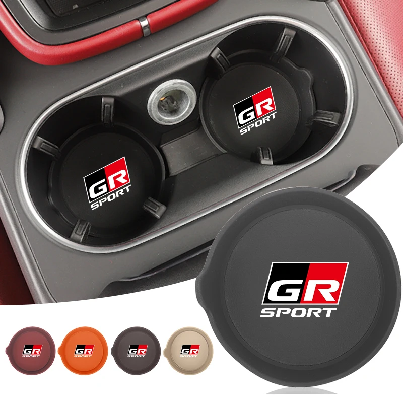 

Car Silicone Coaster Mug Holder Drink Mat Water Cup Mute Pad For Toyota Crown GR Corolla YARIS L Auris C-HR Hilux Vios Rav7 Priu