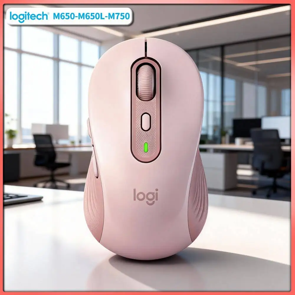 Ergonomic M750 Silent Mouse - Soft Anti-Slip Grips, Bluetooth/2.4G Dual Modes, 24-Month Long Battery, Work Desk Pick Tool