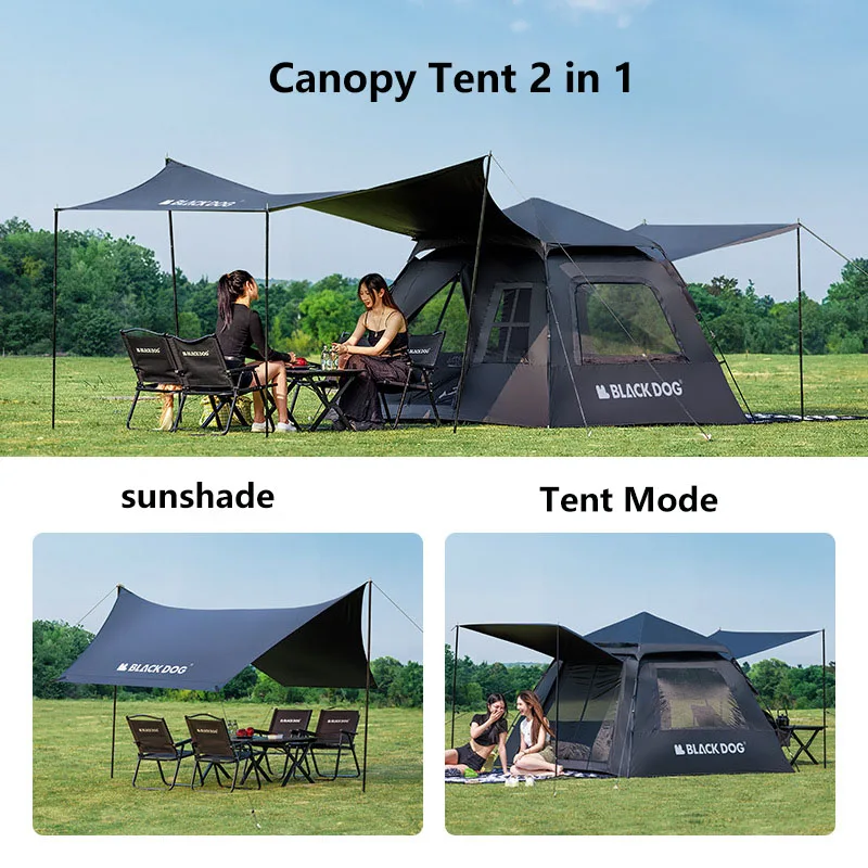 Blackdog Outdoor Idle Tent Automatic Portable Quick Open Vinyl Sun Protection Value UPF50+ Camping Rainproof Camping