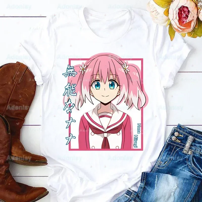 

Футболки Talentless NanaМужские летние футболки с рисунком Munou No Nana Забавные рубашки Женские футболки Hiiragi Nana с круглым вырезом Топы в стиле Харадзюку