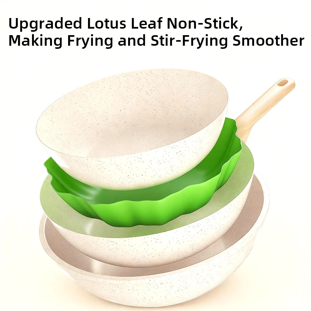 طباخ الملك غير عصا عموم ووك مقلاة المنزل ستيك مقلاة فطيرة المقلية التعريفي طباخ موقد غاز قدر تجهيزات المطابخ المطبخ #4