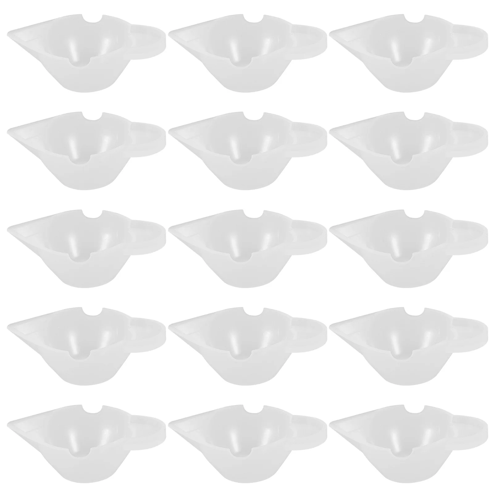

15 Pcs Epoxy Silicone Mold Pigment Toning Cup Resin Craft Tool Dispensing Mixing Cups Reusable White