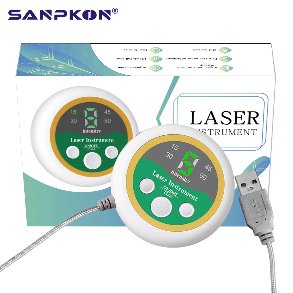 650nm Semiconductor Laser Physiotherapy High Penetration Device 13 Laser Heads USB Bandage Massager Machine Health Care