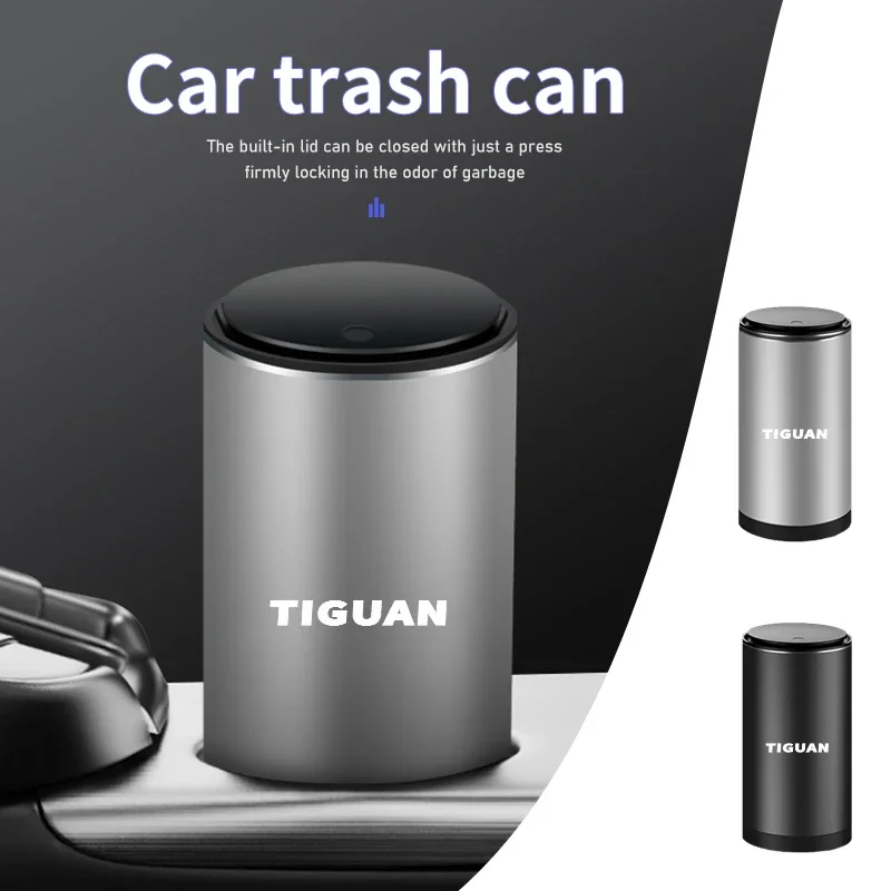 ถังขยะในรถกล่องใส่ของที่จัดการจากอัลลอยถังขยะสำหรับรถกอล์ฟ Volkswagen Jetta Passat MK4 MK5 MK6 CC B5 B6 B7กอล์ฟ