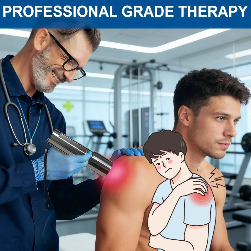 

Аппарат для светотерапии с 5 длинами волн (940 нм) в ближнем инфракрасном и красном диапазонах, для глубокого обезболивания тканей, физиотерапии и восстановления суставов и мышц