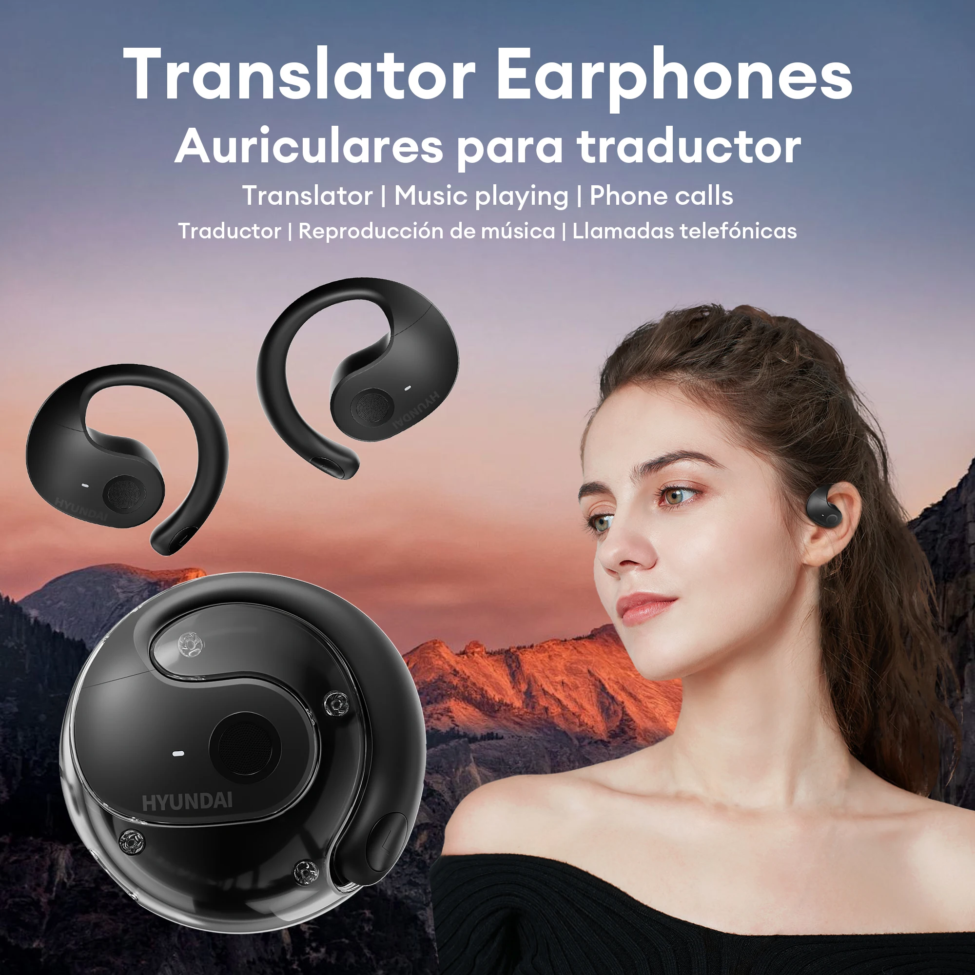 HYUNDAI HY-T26 Pro Sans Fil Bluetooth 5.4 Écouteurs Ultra Matériel HIFI Qualité Sonore Casque 24h Autonomie de la Batterie