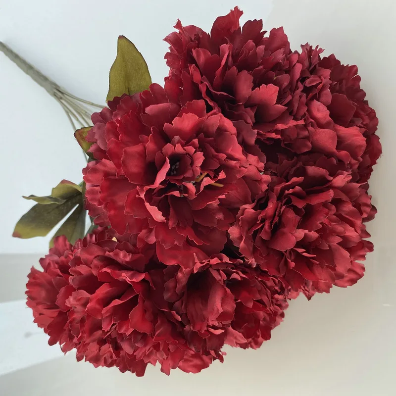 7-köpfige künstliche Hibiskusblüten | Realistischer gefälschter Hibiskusstrauß für Heimdekoration, Hochzeit, Party, Garten – langlebig – Detail 4