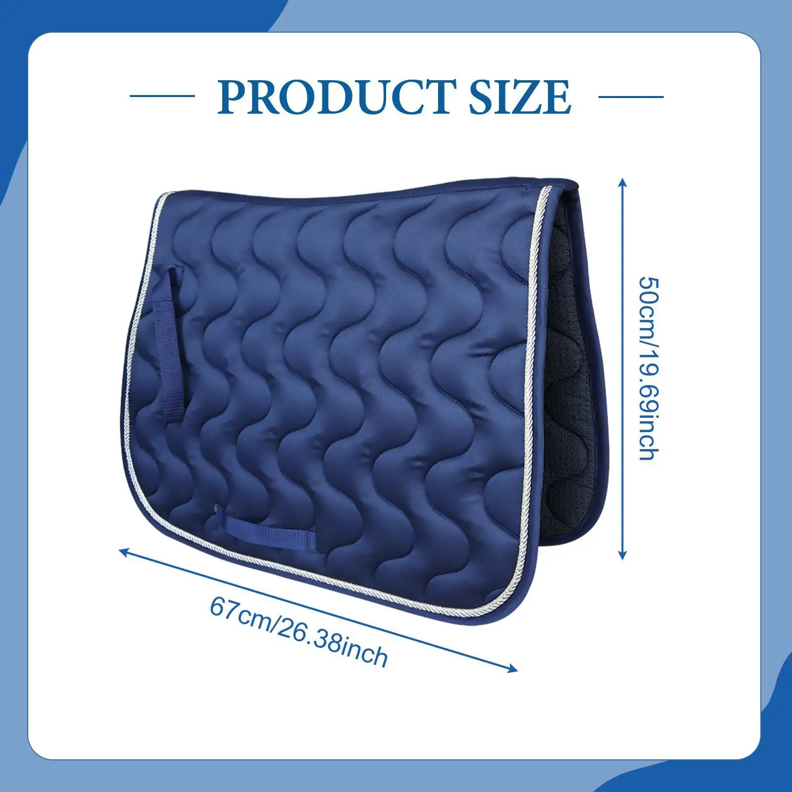 Non Slip Saddle Pad for Horses Comfortable Seat Cushion Horse Accessory for Competitive Equestrian Events