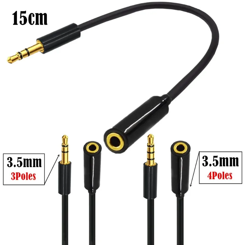 

3.5Mm AudioCable Male To Female 4 Level 3 Audio ExtensionCable AUX Headphone Cable DC3.5 M/F