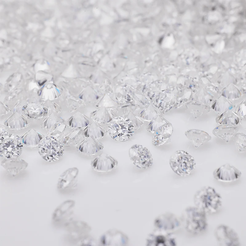 Rundschliff 0,7–2,9 mm 1 Karat Rolle Moissanit D Farbe VVS1 Kleiner Nahkampf-Lieferant mit losem Edelstein – Detail 6