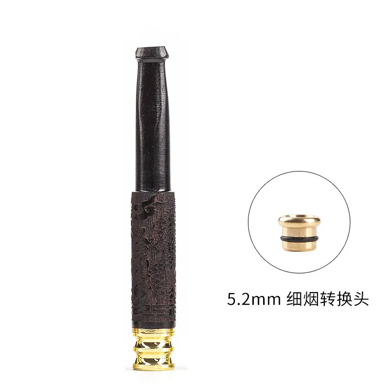 New Handmade retro Cigarette Holder Creative Texture Pattern Design Smoke filter Reduce Tar Washable Hookah Pipe Smoking Tool