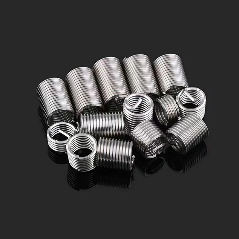 304 스테인리스 스틸 코일 와이어 나사 인서트, 긴 나사 수리 나사 인서트 수리 도구, M4 M5 M6 M8 M10 M12