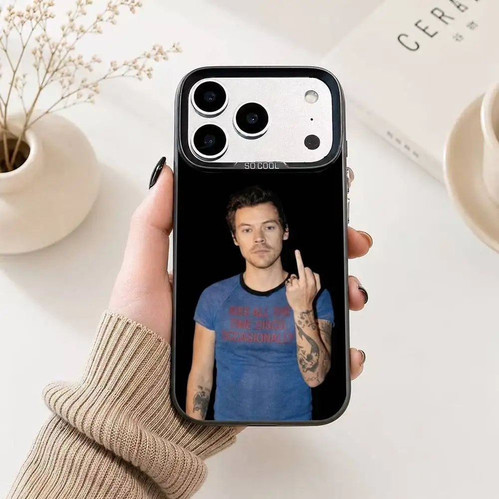 S-Singer Harry S-Styles Gift Phone Case For iPhone 17,16,15,14,13,12,11 Plus,Pro Max,XS,Colorful Silver Phone case Funda Cover - view 3