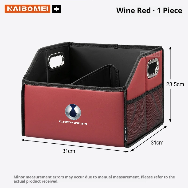 Auto-Kofferraum-Aufbewahrungsbox, Für DENZA B5 B8 D9 X, N7, N8 D9 2024 2025 2026 Leder-Aufbewahrungsbox, Faltbarer Organizer Auto-Zubehör – Detail 14