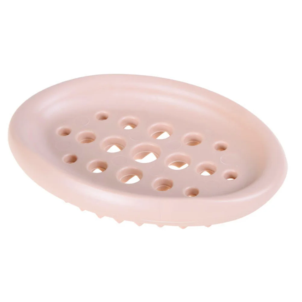 

3pcs Silicone Hollow Drain Design Non-Slip Holder For Soap Draining Dish Bathroom Kitchen Sink Storage Case