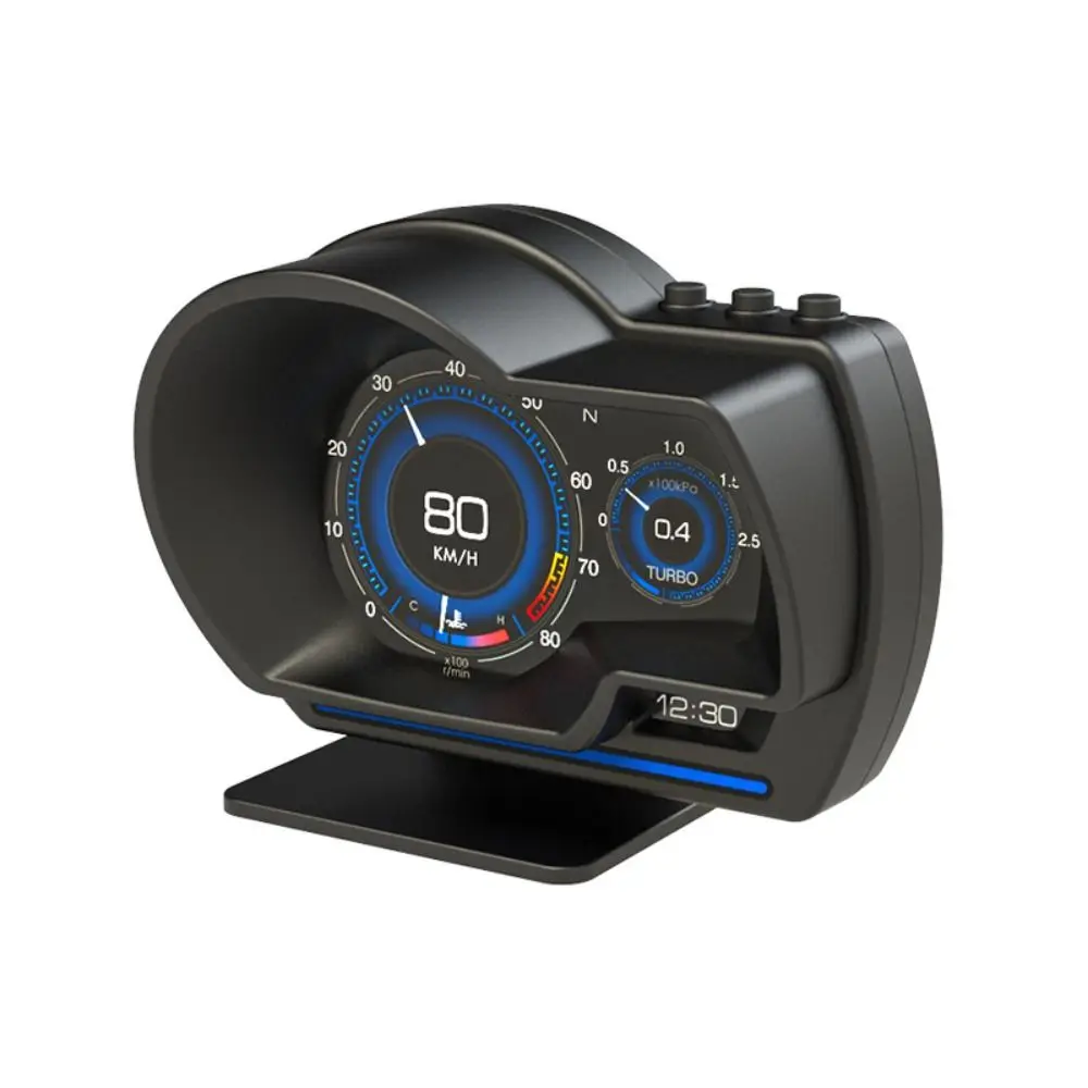 

Turbo Gauge Car Head Up Display Digital Odometer HUD Multi-function TFT Meter RPM Security Alarm OBD2+GPS Smart Gauge Truck