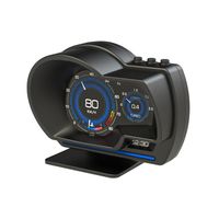 Turbo Gauge Car Head Up Display Digital Odometer HUD Multi-function TFT Meter RPM Security Alarm OBD2+GPS Smart Gauge Truck