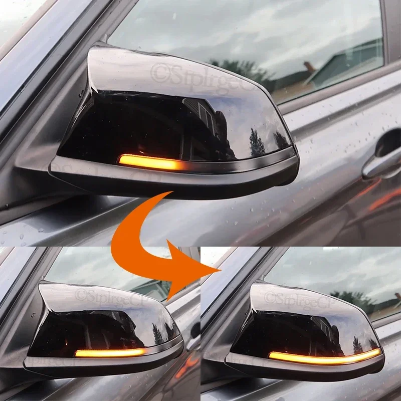 For BMW 1 2 3 4 Series F20 F21 F22 F23 F30 F31 F32 F33 F34 X1 E84 i3 LED Dynamic Turn Signal Side Mirror Sequential Light Lamp