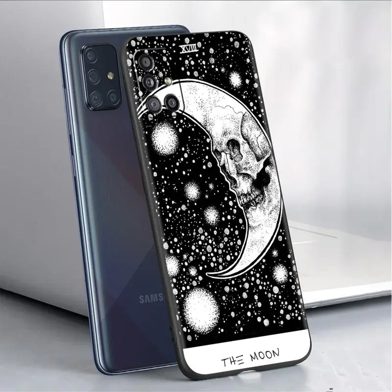 Moon Tarot Mystery Totem Case For Samsung Galaxy A54 A52 A14 5G A53 A12 A13 A71 A23 A34 A33 A21s Phone Cover