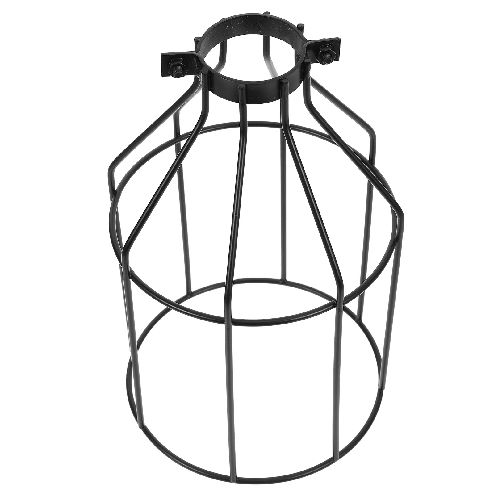 

Black Iron Lamp Shade Birdcage Style Simple Design for Home Hotel Restaurant Pendant Light Decorative Cover Vintage Look