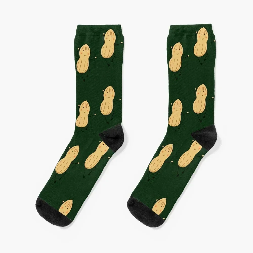 

peanut Socks colored winter gifts anti slip football Socks Women Men's