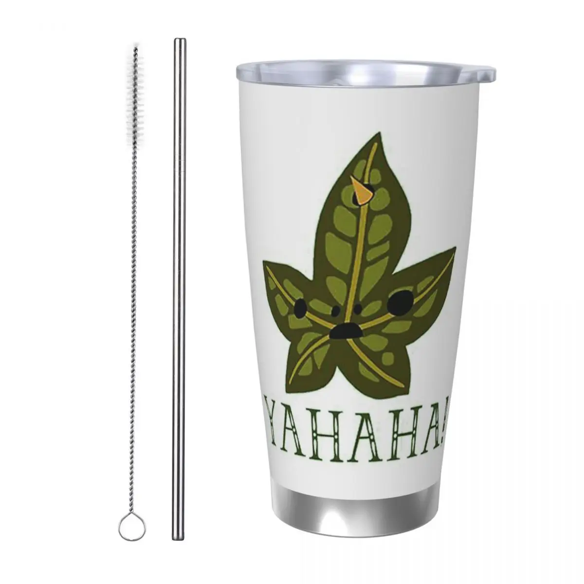 

Стакан Yahaha Korok из нержавеющей стали, кружка с вакуумной изоляцией, термохолодные чашки, соломинки с крышкой, 20 унций