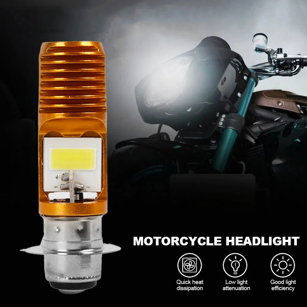 2PCS H4 LED Motorcycle Headlight Bulbs, Warm / White High Low Beam Scooter Motorbike Fog Driving Lamp Replacement and Repair ﻿ ﻿