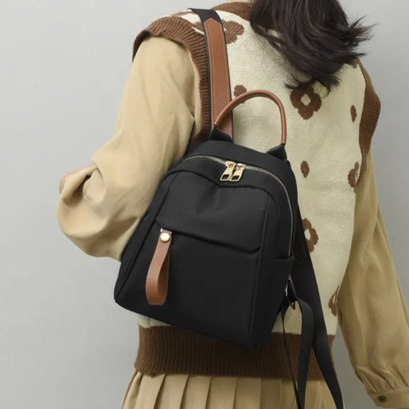 Nova grande capacidade high-end feminino casual e leve pequena mochila simples mochila feminina