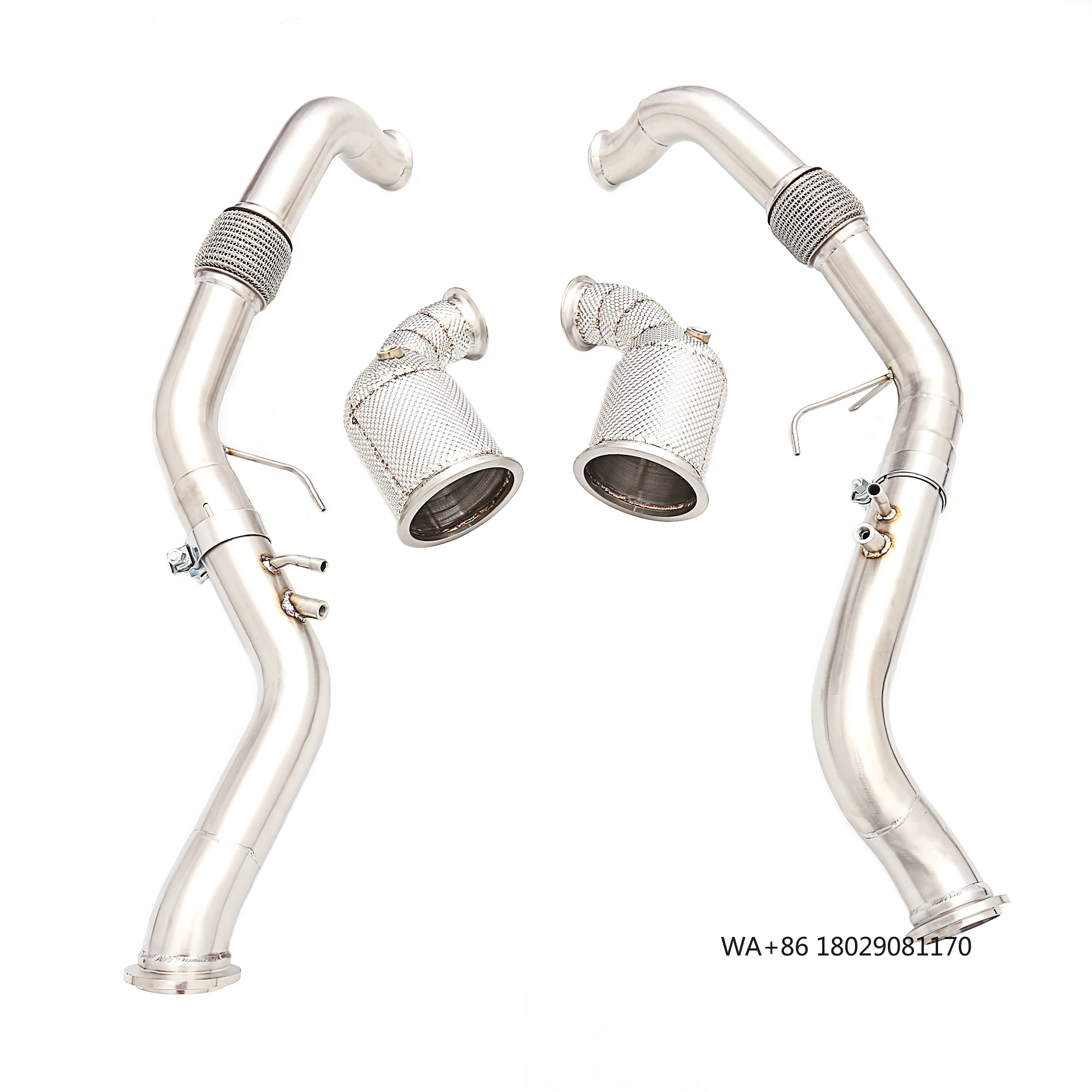 

OEM Exhaust Downpipe for S/GTS 971 2.9T/4.0T 2017+ No Cat Downpipe Exhaust High Quality Stainless Steel 304