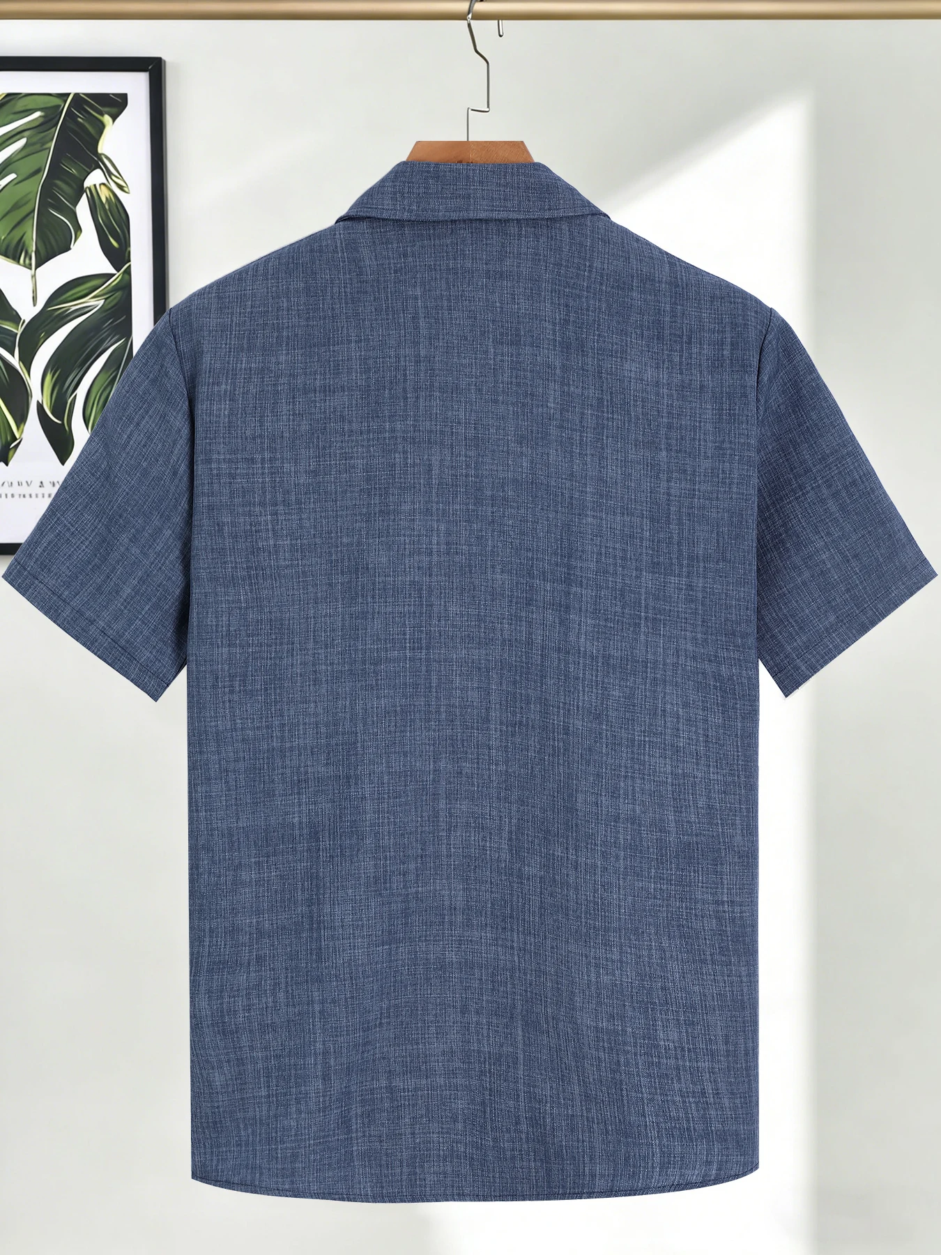 メンズカジュアルリネン半袖シャツ、ドリップアウトフィット、メ - Summer Clothing Drip のレビューと価格