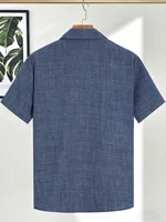 Men's Linen Short Sleeve Shirts Luxury Mens Outfit Y2K Men's Set Casual Men's Padel Sportswear Tops 3