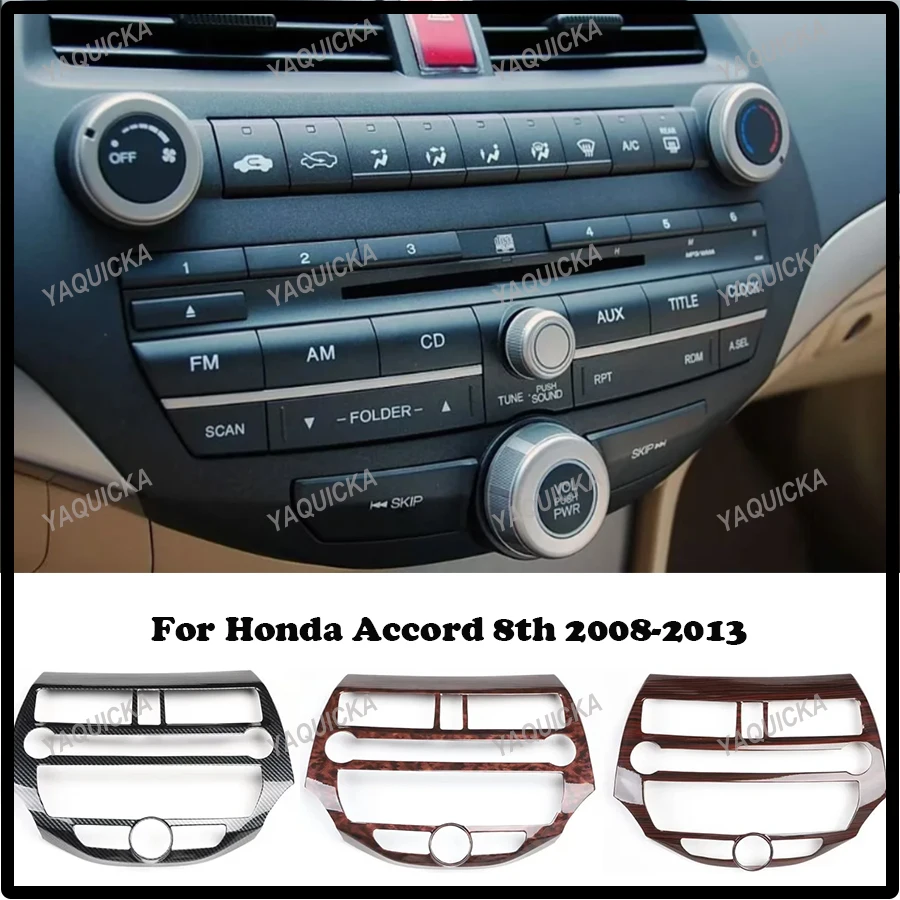 

Car Dashboard Central Console Frame Trim ABS Cover For Honda Accord 8th 2008-2013 Interior Accessory