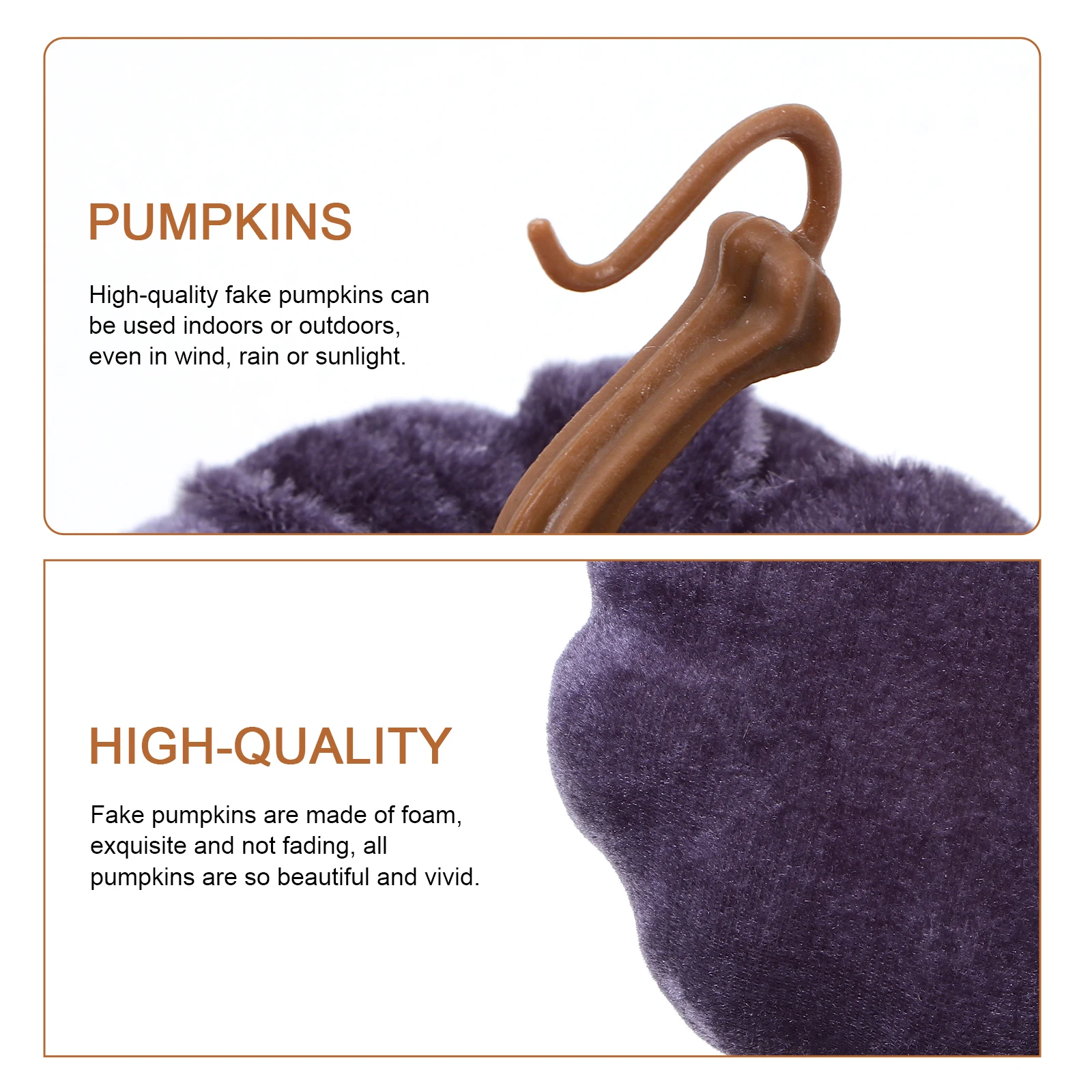 

5Pcs Fake Realistic Foam Pumpkins Halloween Thanksgiving Decorations DIY Home Party Photo Props Halloween Pumpkin