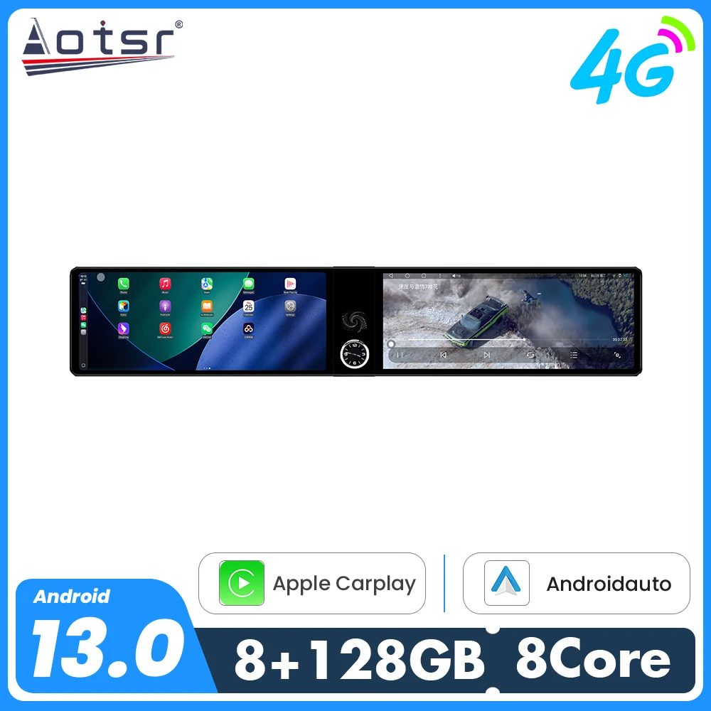 2025 New Upgrade Kit For Mercedes GLA200 2016-2019 Dual 12.3 Inch Car Radio GPS Navigation Multimedia System with Carplay