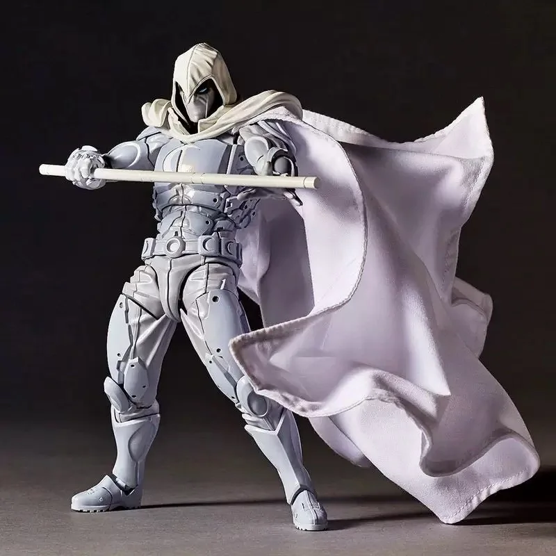 16cm Moon Knight Figure Revoltech AMAZING YAMAGUCHI Avengers  Marc Spector Action Figurine Collection Ornament Model Toys Gifts