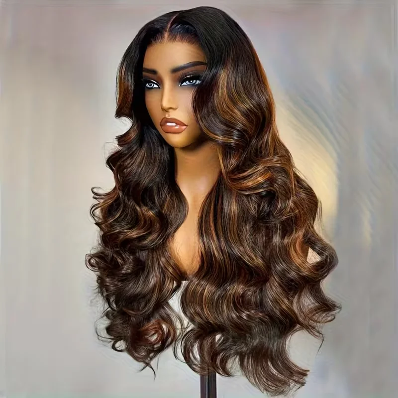 Body Wave P1B/30 Highlight Haarwerk van Echt Haar voor Vrouwen 13x6 Kant Voorkant Haarwerk Voorgeplukt Voorgeknipt Kant 5x5 Lijmloze Haarwerken van Echt Haar