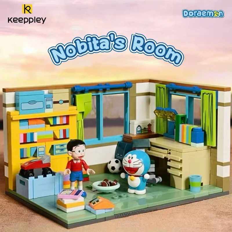 

Конструктор Keeppley Doraemon: Модель комнаты Нобиты, Троллейбус времени, Туннель времени, Декоративная игрушка, Подарок для детей