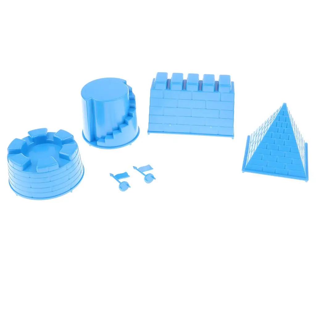 Plastic Sandcastle Molds Set Children Sandbox Toys for Creative Sand Building Beach Games
