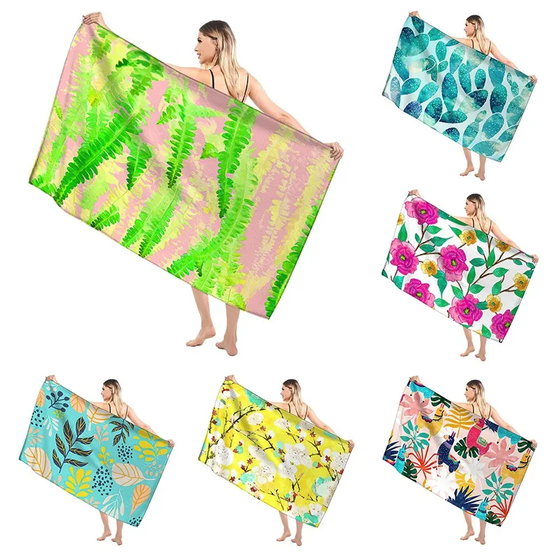 Bathroom Bath towel for adults sauna Large beach towel Gym towel Large hotel woman shower quick drying microfiber simple plant