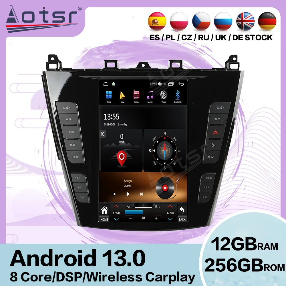 

Vertical Screen Automotive Multimedia Android 13 For BYD S7 2003 2004~2019 CAR GPS Navigation Stereo Radio Head Unit Bluetooth