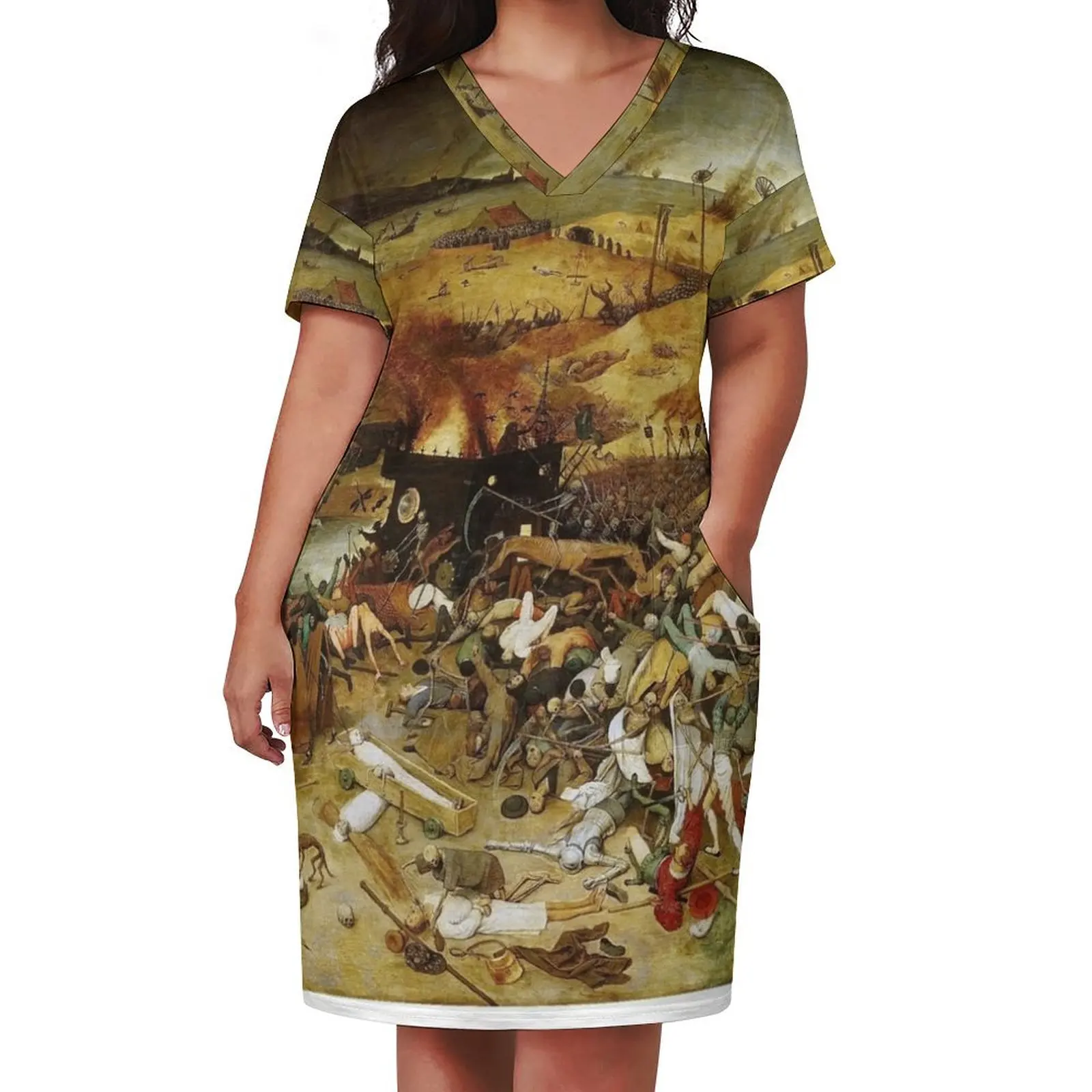 The Triumph of Death - Pieter Bruegel the Elder Loose Pocket Dress fairy dress summer dresses womens 2025 Women's long dress