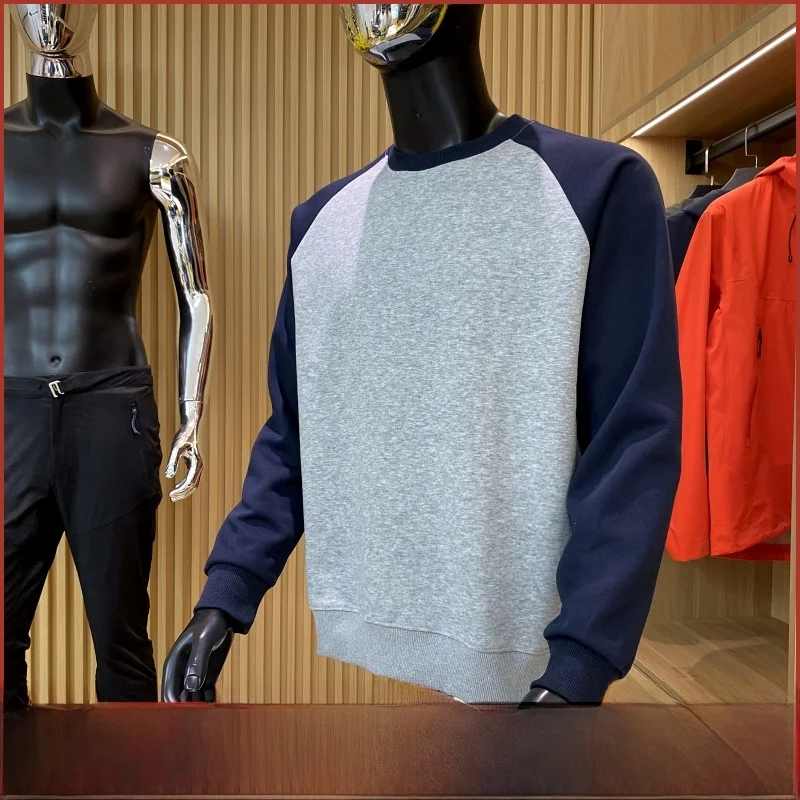 الرجعية الأمريكية Sle طويلة Sve البلوز عارضة فضفاض oulder الإدراج جولة Ne الرجال Faion ربيع الخريف نموذج جديد #1