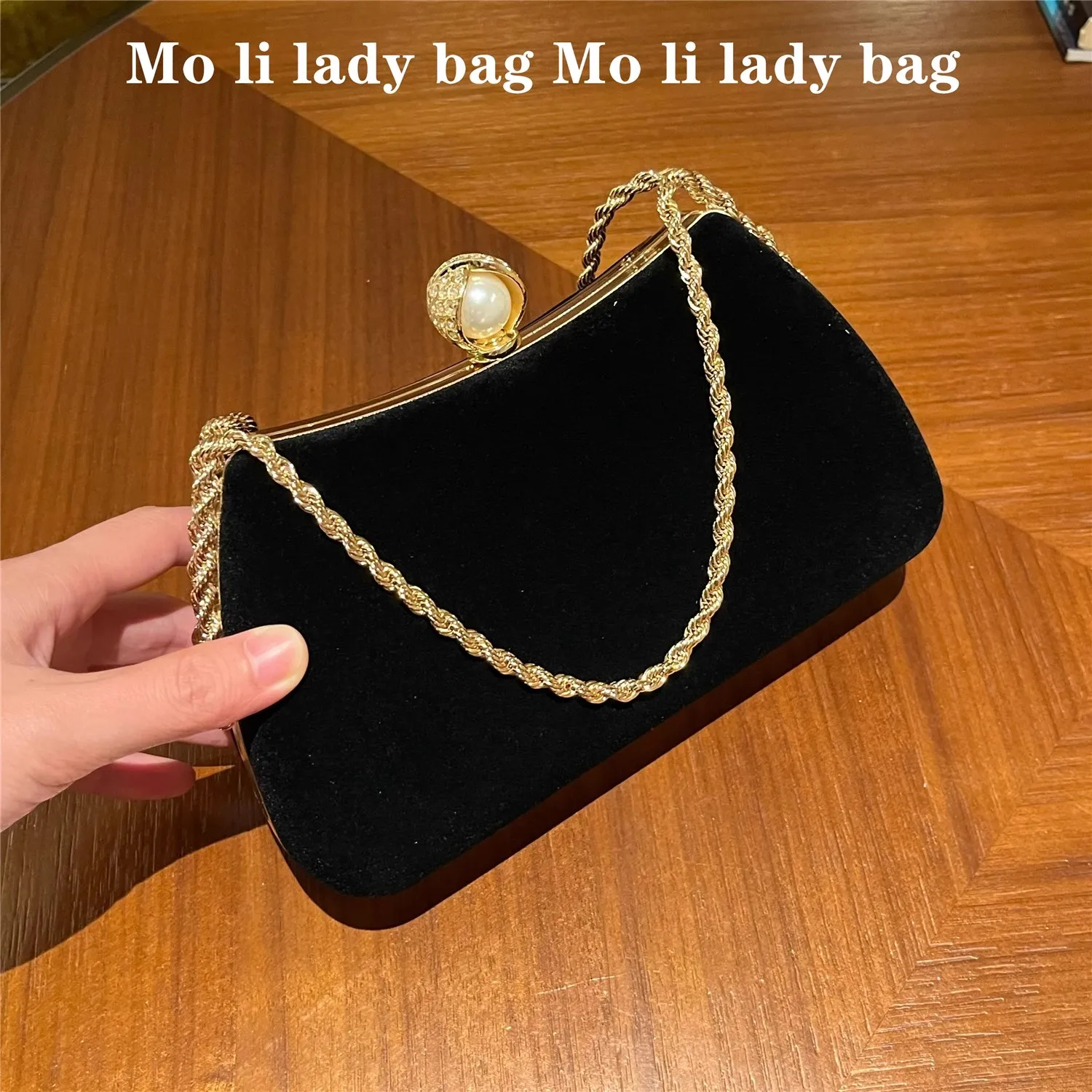 Sac à main carré en velours pour femme, sac à bandoulière initié par une femme, sac à main de soirée décontracté, pochette de fête de mariage, sac à main de luxe, mode