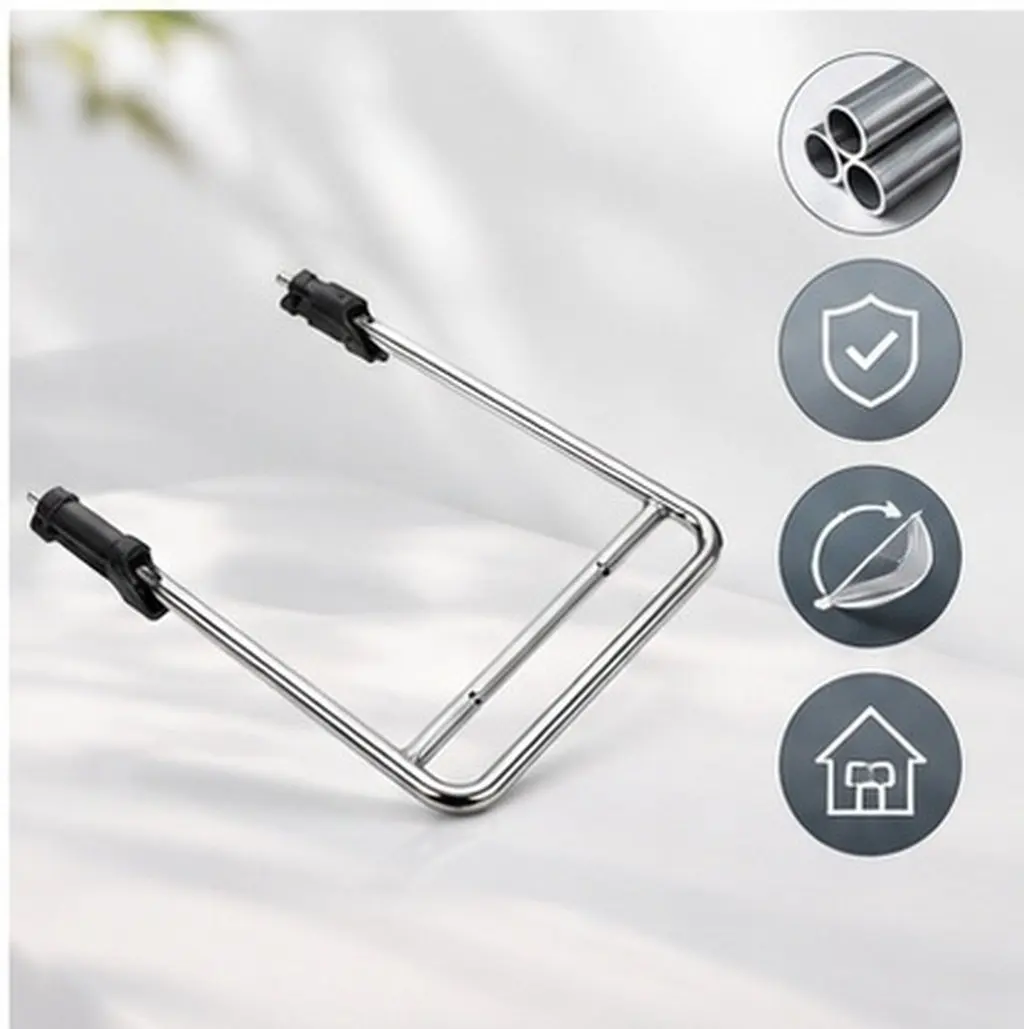 Office Chair Footrest Stainless Steel Retractable Adjustable Foot Support Footrest Attachment Comfortable Under Desk Use