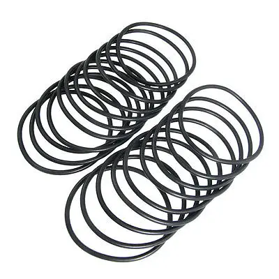 

115mm x 5.7mm Rubber Sealing Washers Oil Filter O Rings Black 20 Pcs