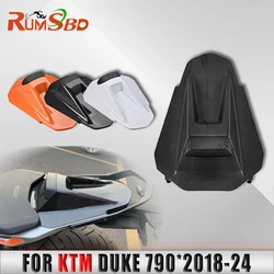 Motorcycle Rear Pillion Passenger Solo Seat Cover Carbon Fiber Grain Faring ABS For KTM DUKE 790 2018-2024 2023 2022 2021 2020