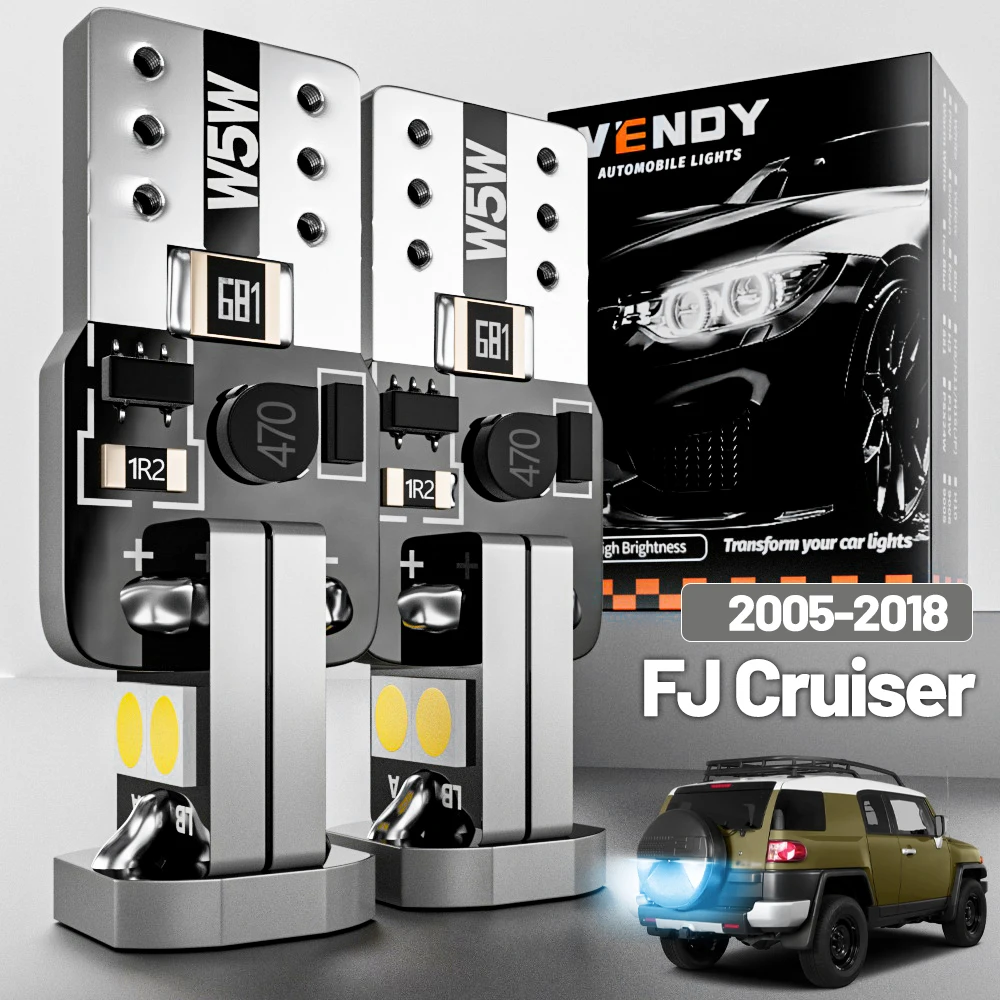 

2pcs LED License Plate Light For Toyota FJ Cruiser 2005-2018 2007 2008 2010 2011 2013 2014 2015 2016 2017 Canbus Accessories