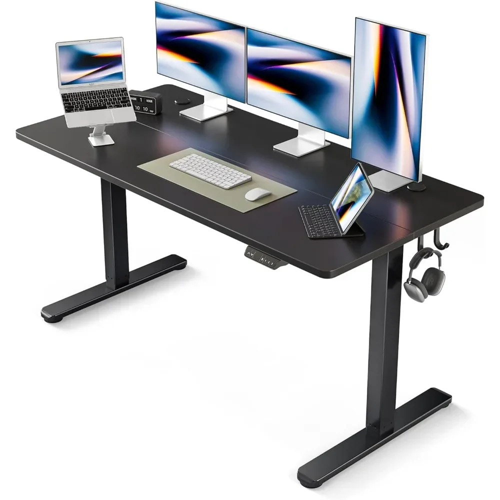 

Electric Standing Inches Height Adjustable Stand up Desk, Sit Stand Home Office Desk, Computer , Black