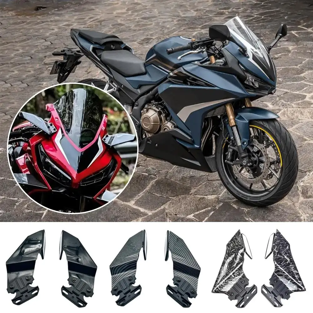 For Cbr650r Cb1000rr Cbr600rr Cbr250r Cbr600f4 View Side Wing Motorcycle Kit Spoiler Rear Winglet Fairing Kit Fixed M B9x5